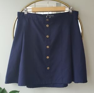 Torrid Navy Blue A-Line Short Skater Skirt Size 00